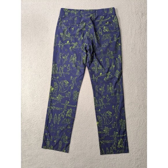 Travis Mathew The Chive Golf Pants Mens 32 All Over Print Players Graphic - Picture 2 of 12